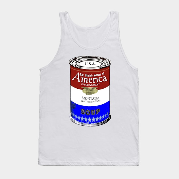 America Soup MONTANA Pop Art Tank Top by BruceALMIGHTY Baker